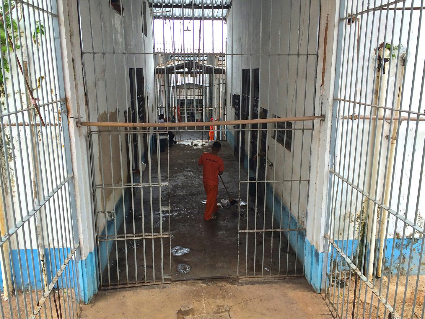 Interior da Casa de Detenção (Cadet), uma das unidades do Complexo Penitenciário de Pedrinhas. 