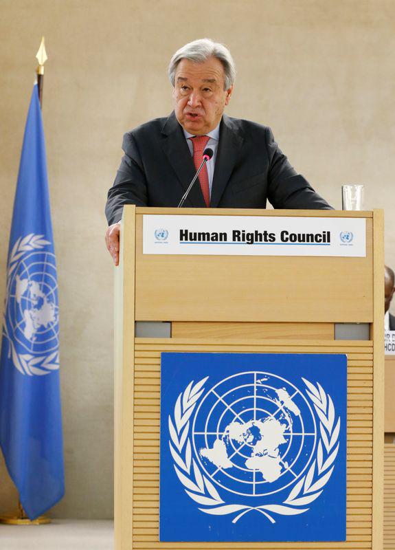 Выступление Генерального секретаря Организации Объединенных Наций Антонию Гутерриша на 34-ой сессии Совета по правам человека в Женеве, 27 февраля 2017 г.