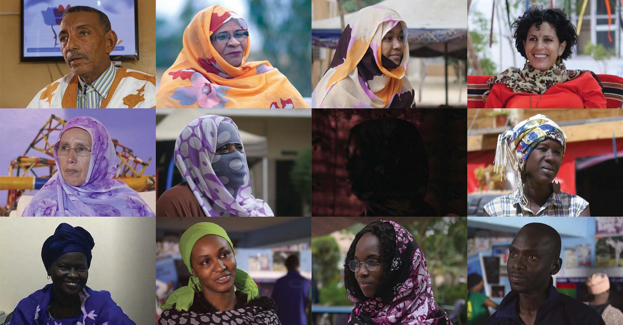 Des survivantes de viol, des responsables d’ONG et des activistes qui militent pour les droits des femmes et des filles en Mauritanie. Nouakchott, 2018.