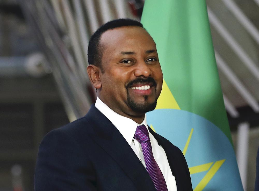 档案照片：埃塞俄比亚总理艾哈迈德，2019年诺贝尔和平奖得主，2019年10月11日星期五。