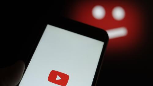 Youtube homepage on a cell phone