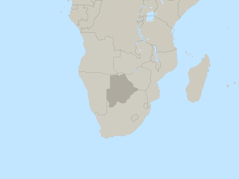Botswana country page map