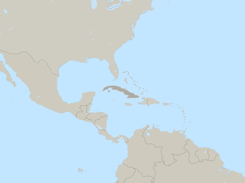Cuba country page map