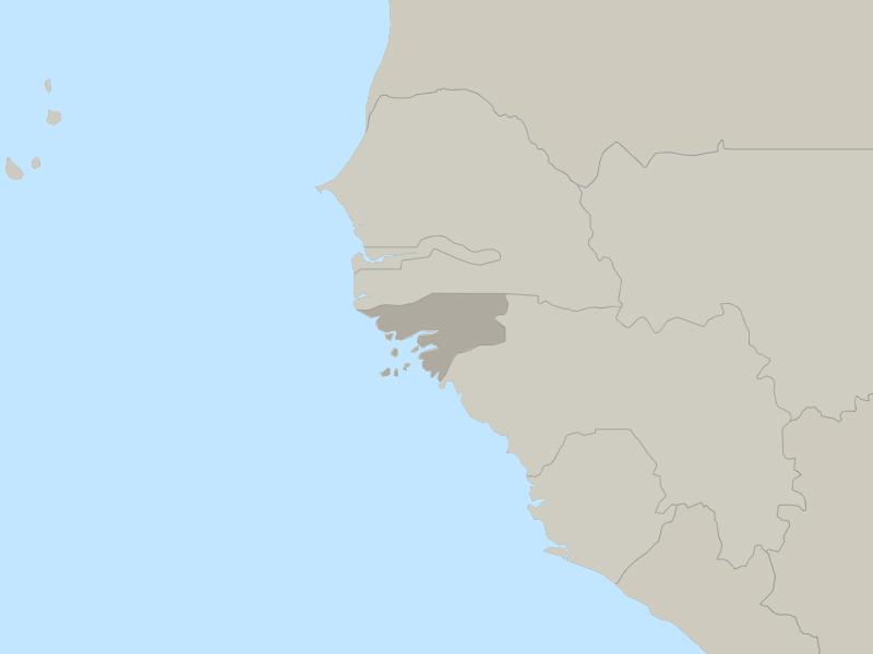 Guinea Bissau country page map