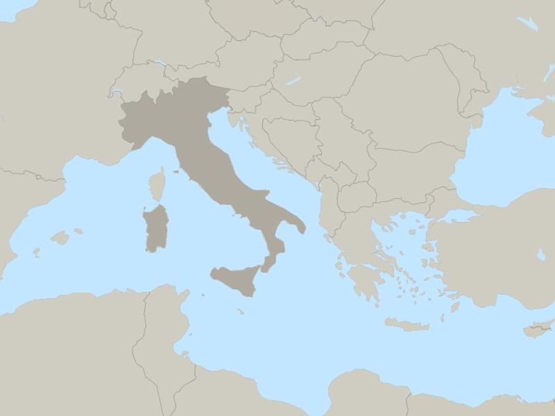 Italy country map