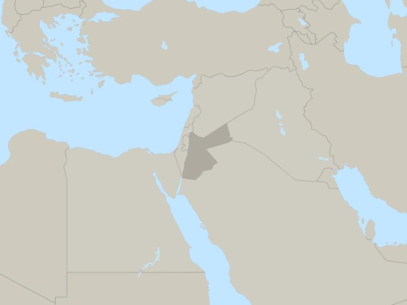 Map of Jordan