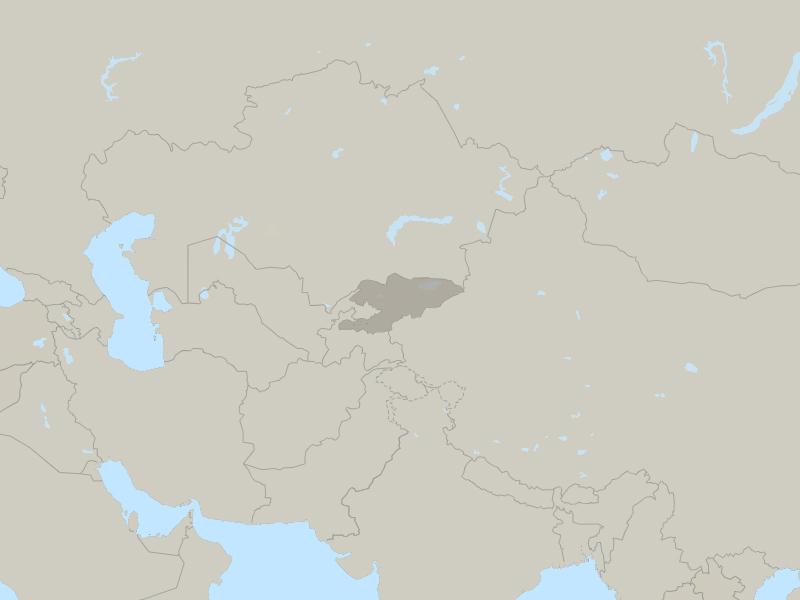 Kyrgyzstan country map