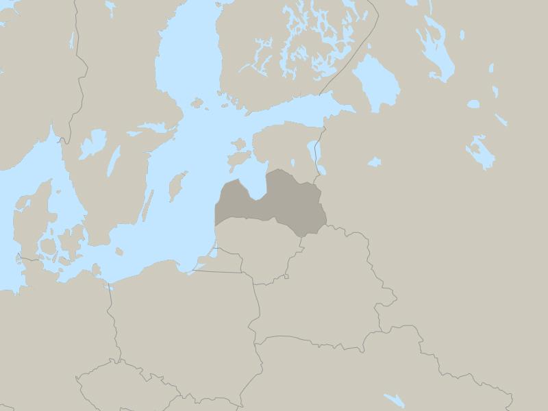 Latvia country map