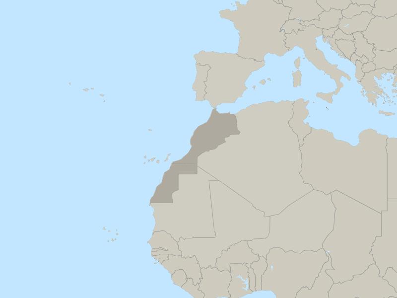 map of Morocco
