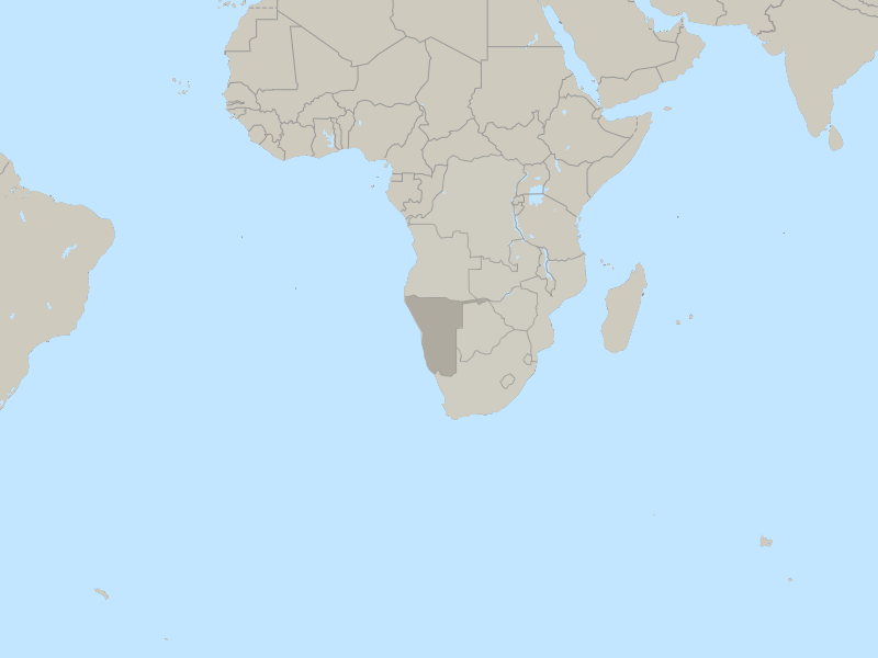 map of Namibia