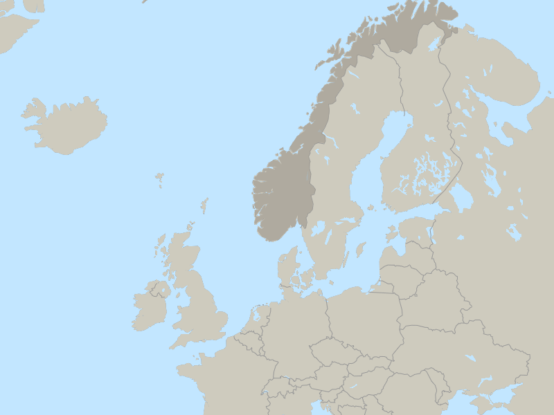 map of Norway