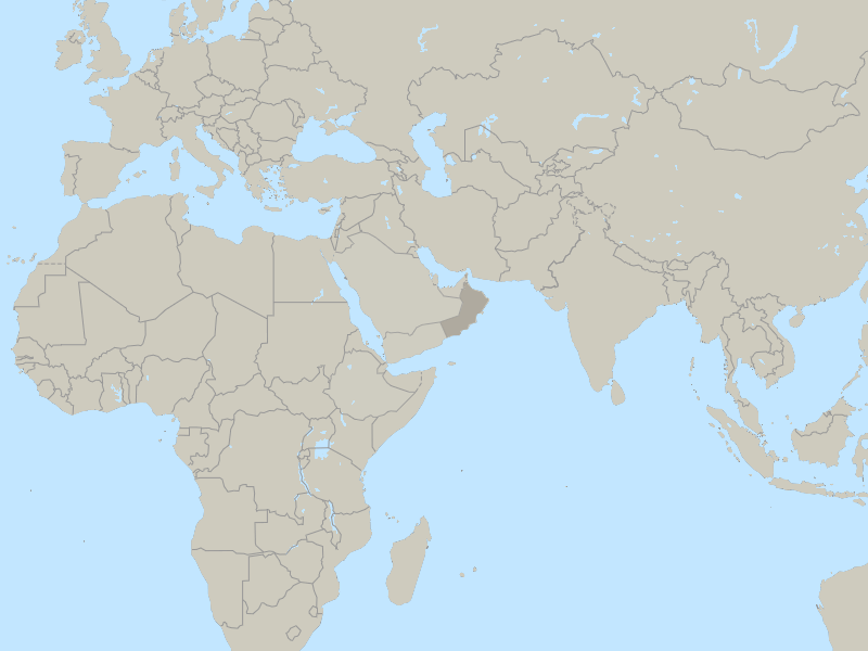 map of Oman