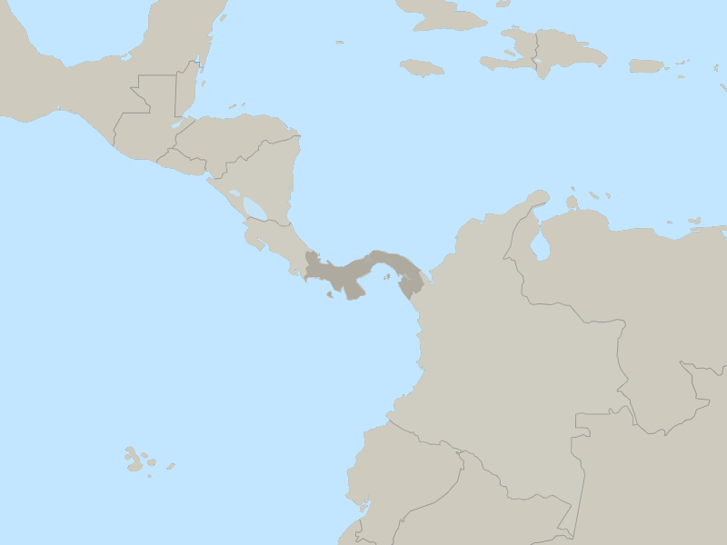 map of Panama