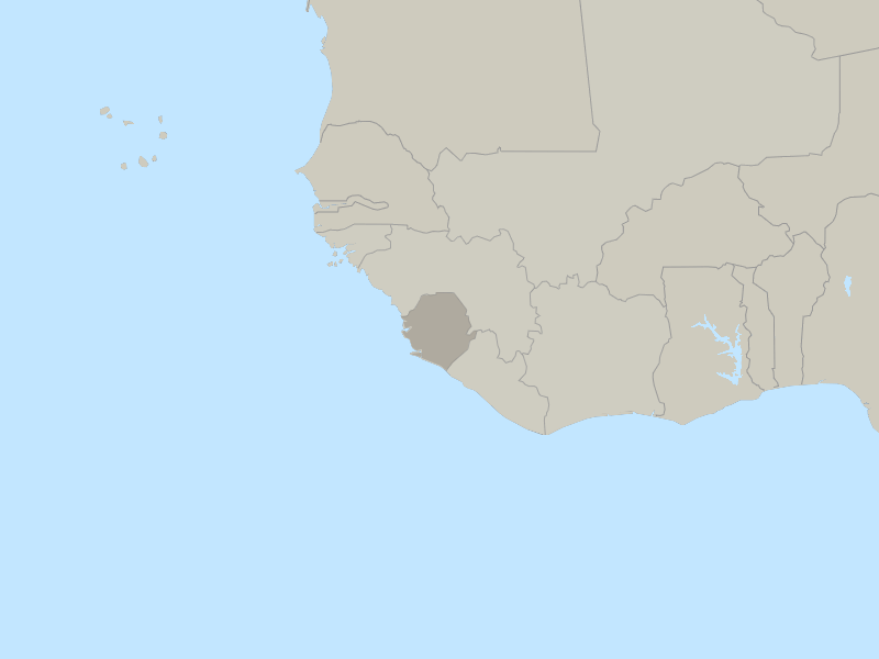 map of Sierra Leone