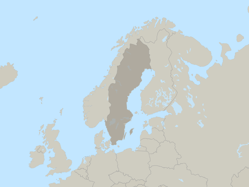 map of Sweden