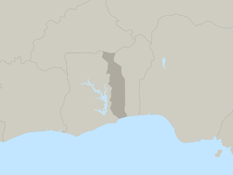 map of Togo