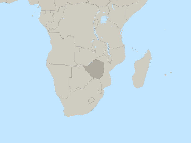 map of Zimbabwe