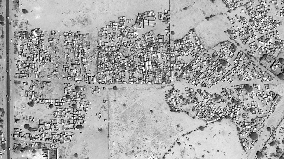Satellite image recorded on December 29, 2017 before the demolition of Masha’Allaah center settlements 