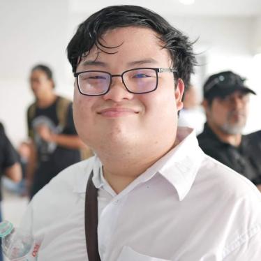 Thai student activist Parit Chiwarak was arrested on August 14, 2020, and charged with sedition for his role in a peaceful pro-democracy protest.