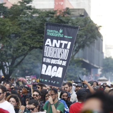 Protesters supporting marijuana reform at the 15th Marijuana March, in the city of São Paulo, Brazil, on June 17, 2023.