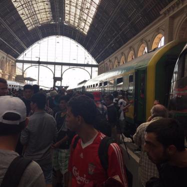The train that never went to Germany. Budapest Keleti train station. September 3, 2015. 