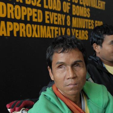 Cambodian Youen Sam En participated in the Dublin negotiations of the 2008 Convention on Cluster Munitions. He lost his eyesight and both hands when an submunition exploded.