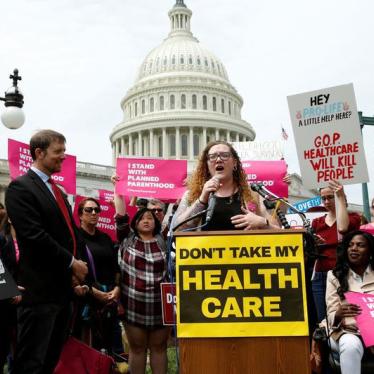 Protesters rally on Capitol Hill in Washington, D.C. during US House voting on the American Health Care Act, which would repeal major parts of the 2000 Affordable Care Act know as Obamacare, May 4, 2017.
