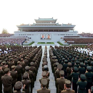 A rally celebrating a recent nuclear test is held in Kim Il Sung Square in Pyongyang in an undated photo released by North Korea's Korean Central News Agency on September 13, 2016. 