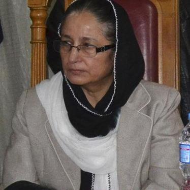 Judge Tahira Safdar sits in court in Quetta, Pakistan, November 23, 2015.
