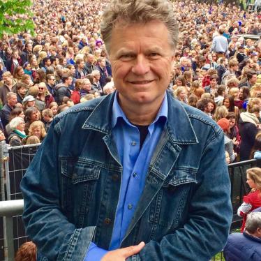 Boris Dittrich after addressing the crowd on National Liberation Day in Haarlem, the Netherlands on May 5, 2018.