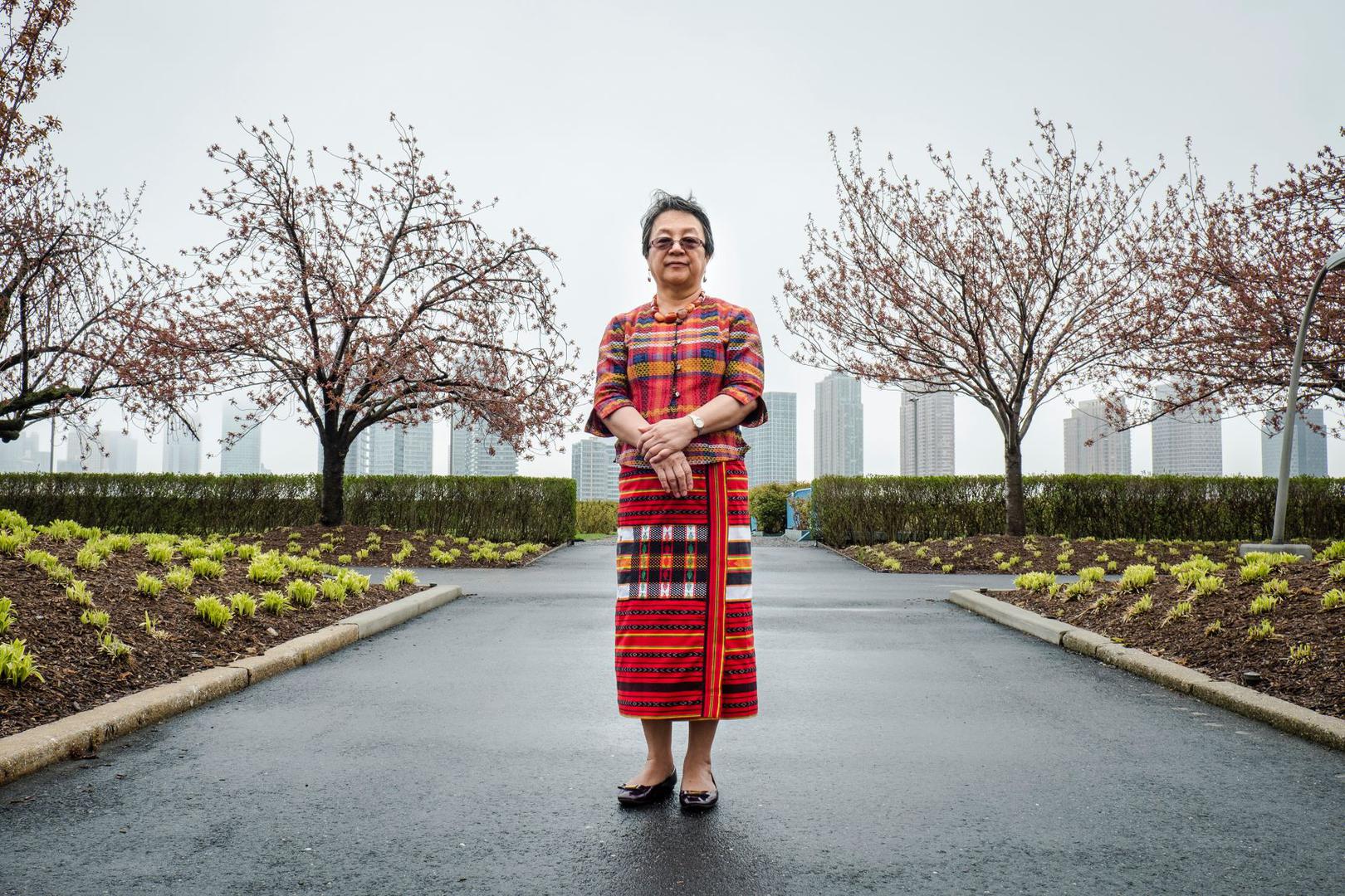 Victoria Tauli-Corpuz, la Rapporteuse spéciale des Nations Unies sur les droits des peuples autochtones, au siège de l’ONU à New York, en avril 2018.