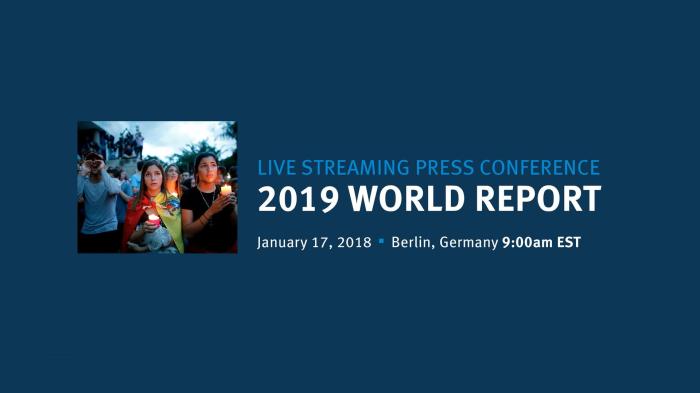 World Report Live News Conference Starting Soon