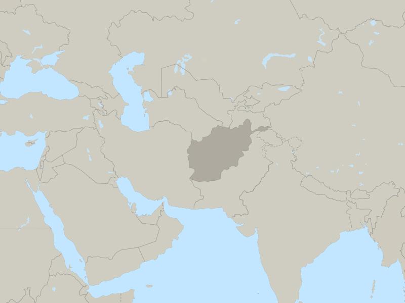 Afghanistan country page map