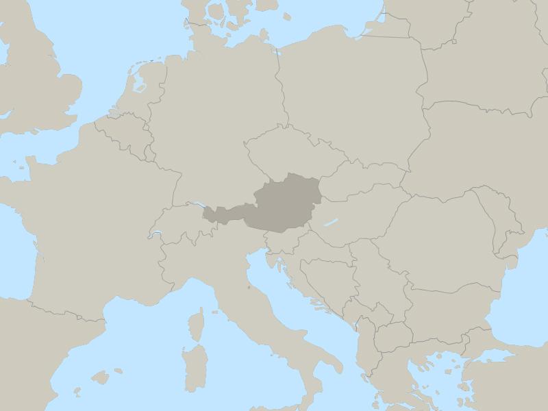 Austria country page map