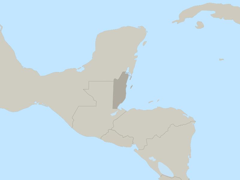 Belize country page map