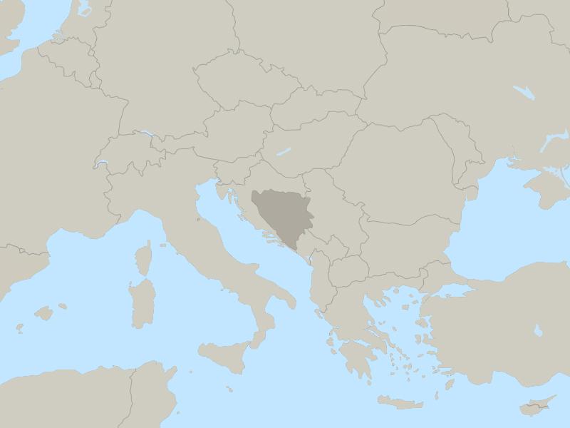 Bosnia and Herzegovina map