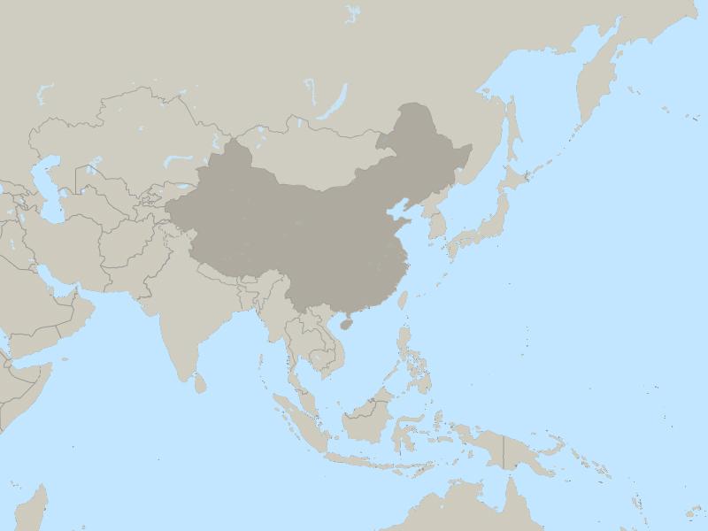 China and Tibet country page map
