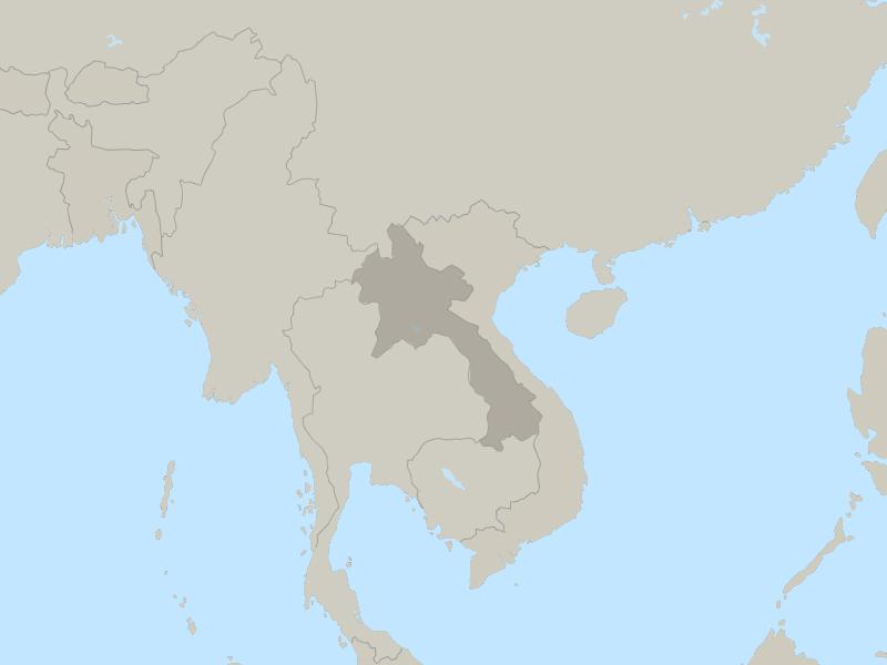 Laos country map