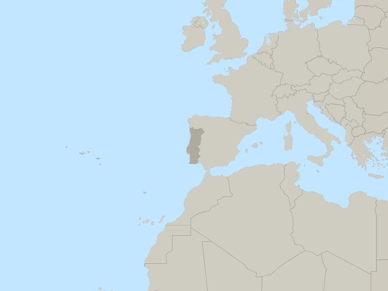 map of Portugal