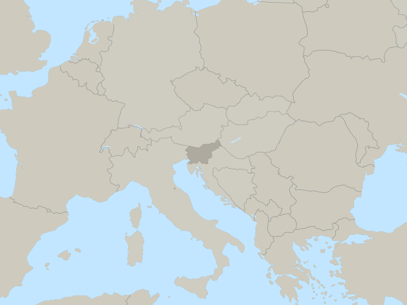 map of Slovenia