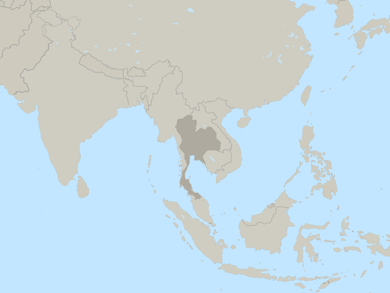 map of Thailand