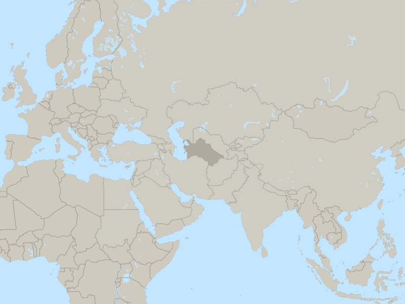 map of Turkmenistan