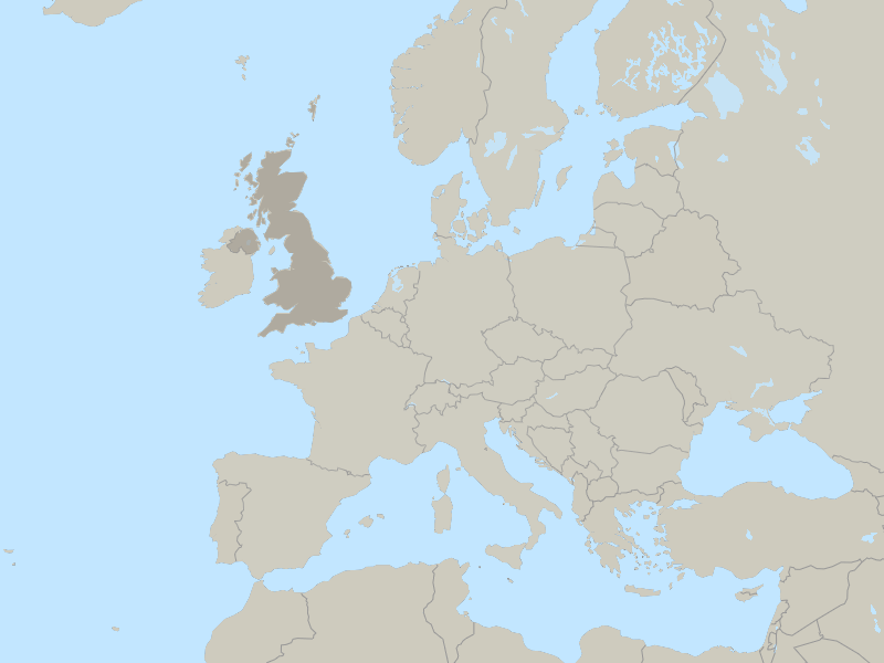 map of United Kingdom