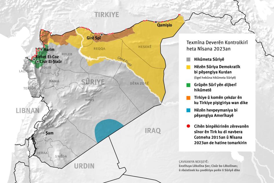 Syria Map Border Attacks