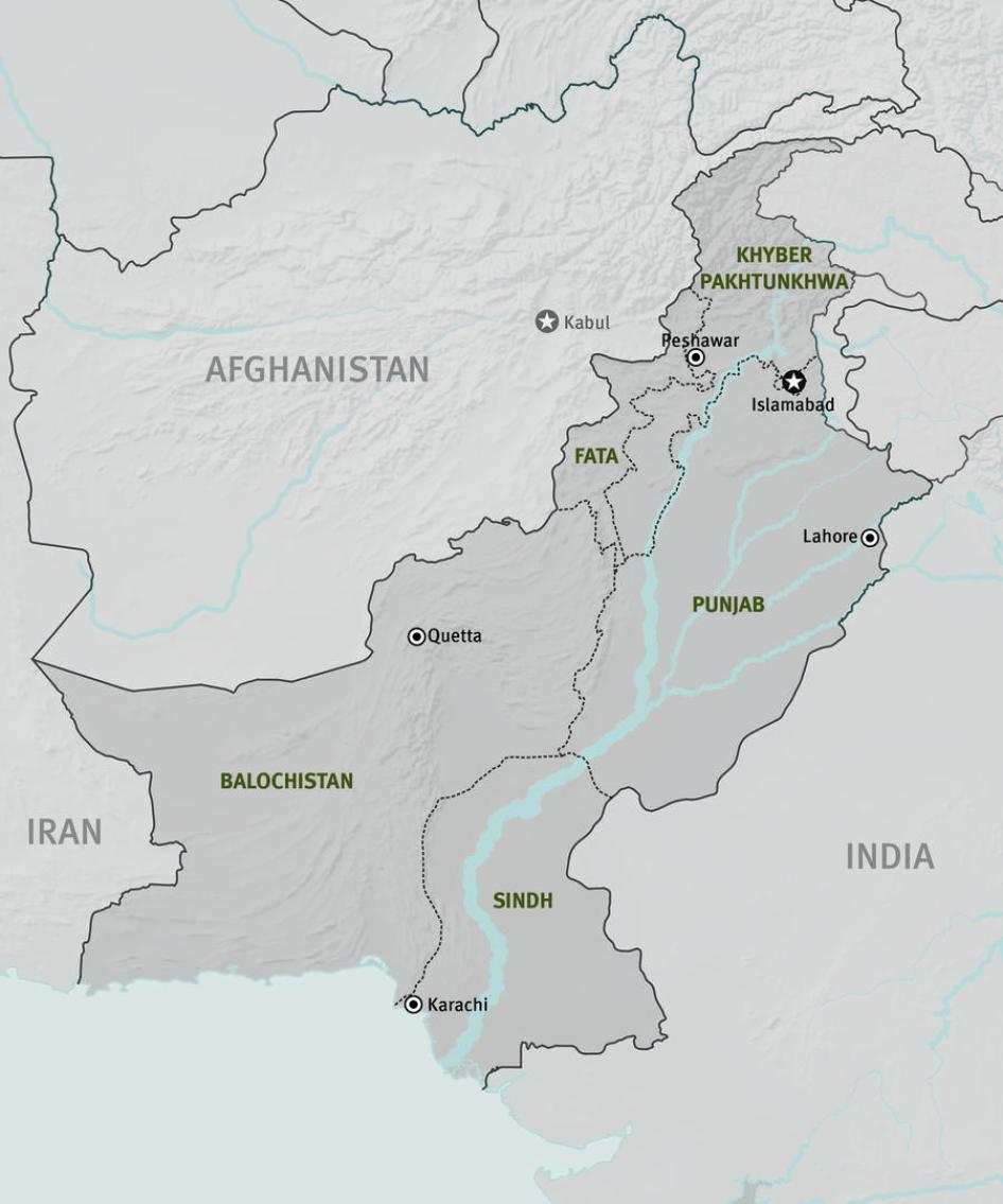 map of pakistan and afghanistan