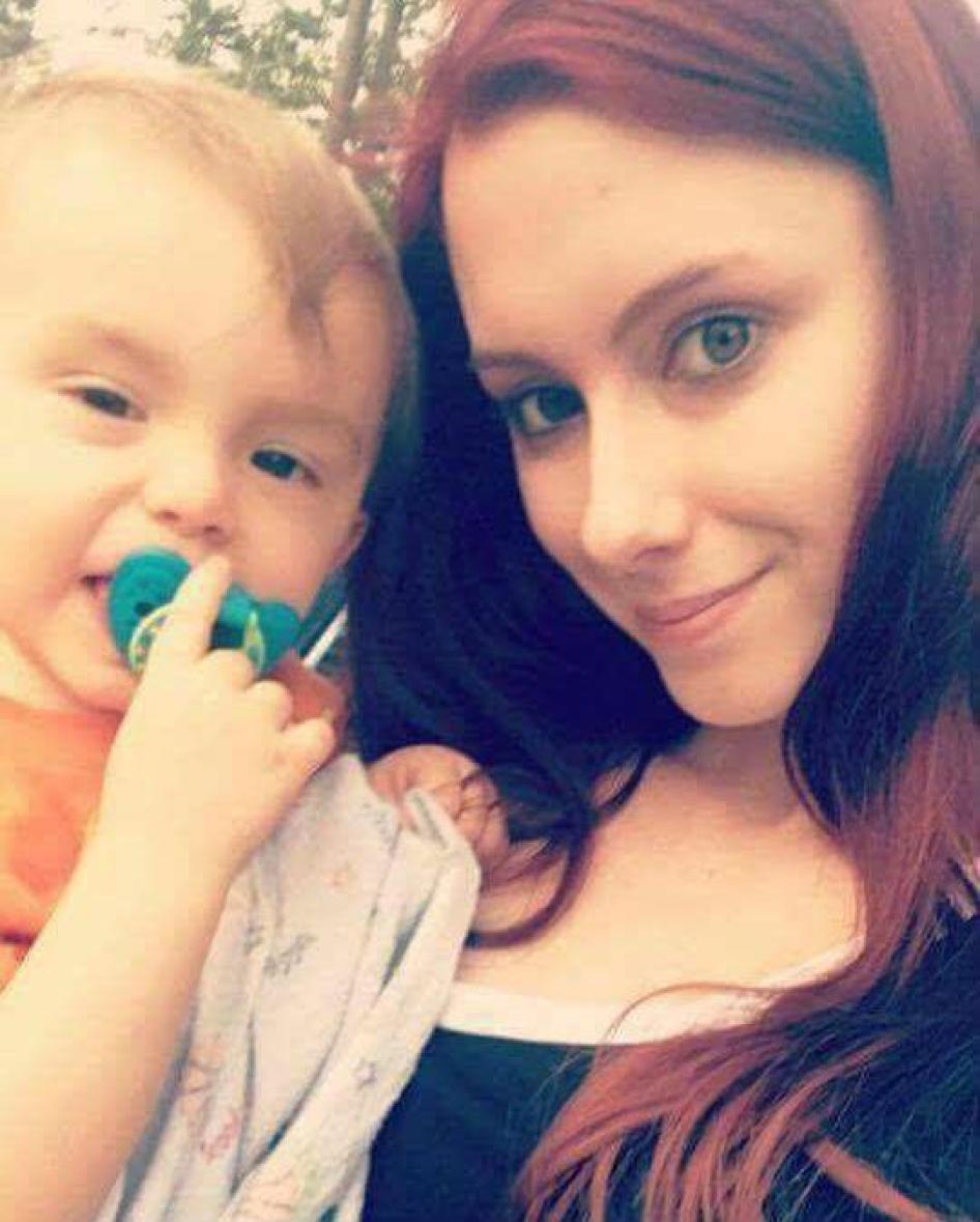 Kendra Williams, 23, struggled with a heroin addiction since she was 15, but stopped after her son (pictured) was born. Her life was saved by naloxone after she overdosed. Kendra is training to be a nurse and volunteers with the North Carolina Harm Reduct