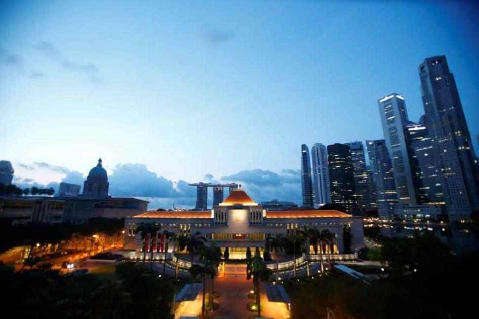 Gedung parlemen di Singapura, Agustus 2016