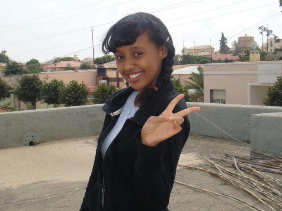 Ciham Ali Abdu, de double nationalité érythréenne et américaine, photographiée peu avant sa tentative de fuir l’Érythrée en 2012, à l’âge de 15 ans et huit mois. Elle a été par la suite arrêtée et détenue au secret.