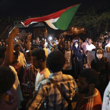 Sudanese protesters gather to commemorate the two-year anniversary of a deadly crackdown by security forces outside the army headquarters in Khartoum, Sudan, on May 11, 2021. 