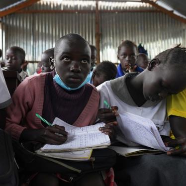 Students attend a class at Mercy School in Juba, South Sudan.